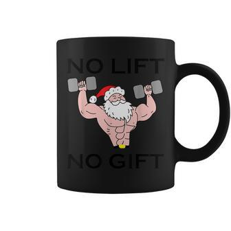 No Lift No Christmas Workout Santa Muscle Coffee Mug - Thegiftio UK