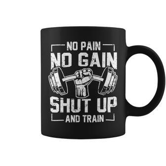 No Pain No Gain Funny Gym Workout Fitness Coach Trainer _1 Coffee Mug - Monsterry