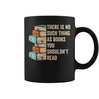 No Thing As Books You Shouldn't Read Banned Books Reader Coffee Mug - Monsterry CA