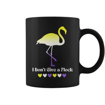 Nonbinary Flamingo Funny Lgbtq Gay Pride Nb Enby Lgbt Coffee Mug | Mazezy