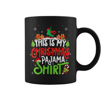 Nordic Skating Christmas Pajama Xmas Party Coffee Mug | Mazezy