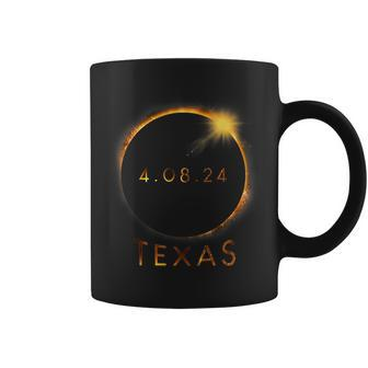 North America Total Solar Eclipse 2024 Texas Usa Coffee Mug - Seseable