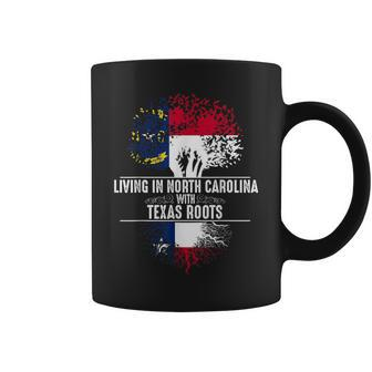 North Carolina Home Texas Roots State Tree Flag Coffee Mug | Mazezy