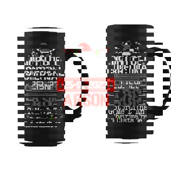 North Pole Correctional Arson Matching Family Christmas Coffee Mug - Thegiftio