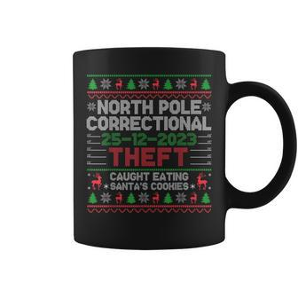 North Pole Correctional Theft Ugly Christmas Sweater Coffee Mug - Seseable