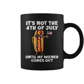 Not 4Th July Wiener Hotdog American Flag Patriotic Men Women Coffee Mug - Monsterry