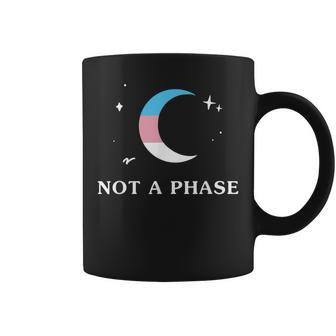 Not A Phase Transgender Lgbtq Trans Pride Flag Moon Coffee Mug | Mazezy