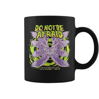 Do Not Be Afraid Realistic Angel Grunge Creepy Gothic Back Coffee Mug - Seseable