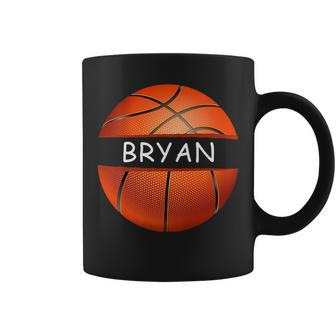 Novelty Personalized Name Bryan Sports Basketball Basketball Funny Gifts Coffee Mug | Mazezy