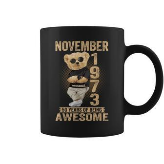 November 1973 50Th Birthday 2023 50 Years Of Being Awesome Coffee Mug - Thegiftio UK