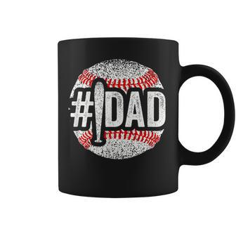 Number One Baseball Dad For Fathers Day 1 Daddy Coffee Mug | Mazezy DE