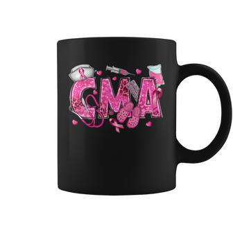 Nurse Breast Cancer Awareness Pink Ribbon Nursing Cma Life Coffee Mug - Monsterry