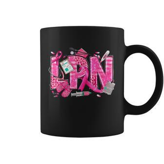 Nurse Breast Cancer Awareness Pink Ribbon Nursing Lpn Life Coffee Mug - Seseable
