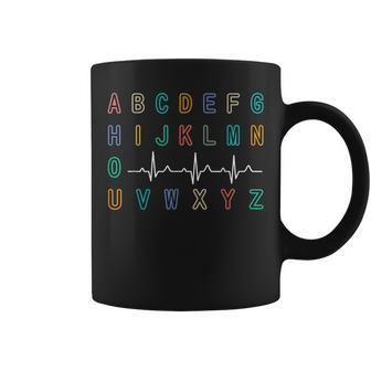 Nurse Pqrst Test Abc's Ekg Strip Alphabet Nurses Jokes Coffee Mug - Thegiftio UK