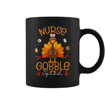 Nurse Turkey Gobble Squad Rn Fnp Er Nurse Thanksgiving Coffee Mug - Thegiftio UK