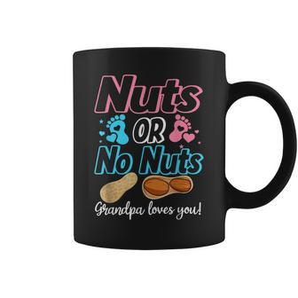 Nuts Or No Nuts Grandpa Loves You Baby Gender Reveal Coffee Mug | Mazezy