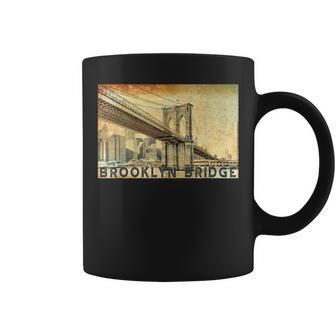 Ny Brooklyn Bridge Connects Manhattan & Brooklyn Women Coffee Mug | Mazezy