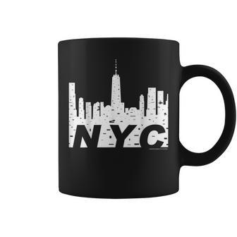 Nyc Skyline One World Trade Center & Downtown Manhattan Coffee Mug | Mazezy