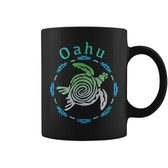 Oahu Vintage Tribal Turtle Coffee Mug - Seseable
