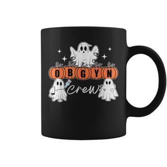 Obgyn Crew Halloween Ghost Obstetrics Nurse Squad Pumpkins Coffee Mug - Monsterry