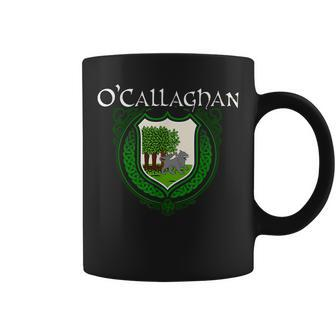 Ocallaghan Surname Irish Last Name Family Crest Funny Last Name Designs Funny Gifts Coffee Mug | Mazezy