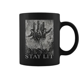 Occult Stay Lit Satan Devil Hell Unholy Antichrist Witch Coffee Mug - Seseable