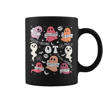 Occupational Therapy Ot Ota Halloween Spooky Cute Ghosts Coffee Mug - Monsterry