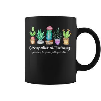 Occupational Therapy Therapist Ot Month Cactus Plant Coffee Mug - Monsterry CA