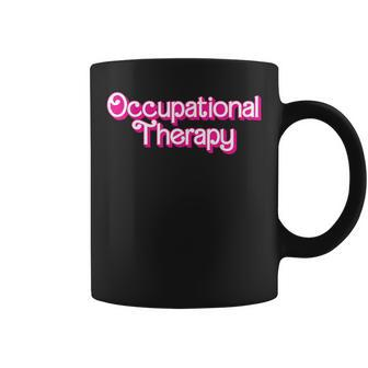 Occupational Therapy Retro Pink Style Ot Assistant Coffee Mug - Monsterry
