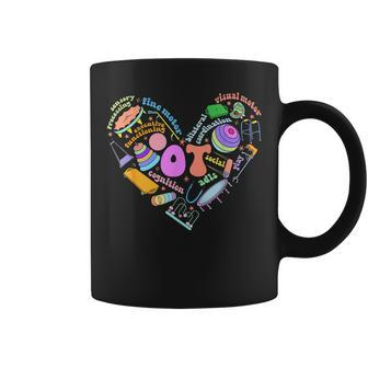 Occupational Therapy Ot Therapist Heart Inspire Ot Month Coffee Mug - Seseable