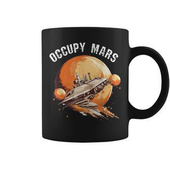 Occupy Mars Space Explorer Astronomy Rocket Science Coffee Mug | Mazezy