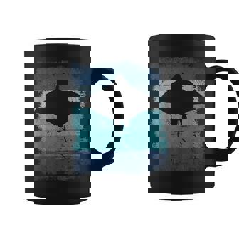 Ocean Animal Scuba Diving Stingray Retro Manta Ray Coffee Mug | Mazezy