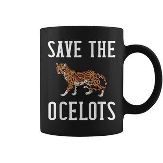 Ocelot Animal Cute Wild Cat Coffee Mug | Mazezy
