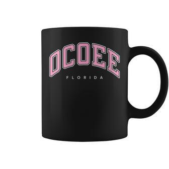 Ocoee Florida Fl Varsity Style Pink Text Coffee Mug | Mazezy