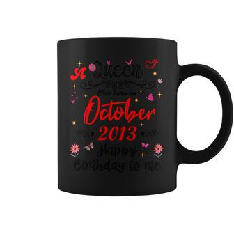 October Birthday A Queen Was Born In October 2013 October Coffee Mug | Mazezy DE