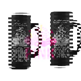 In October We Wear Pink Pumpkin Breast Cancer Awareness Coffee Mug | Mazezy