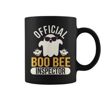 Official Boo Bee Inspector Halloween Humor Ghost Coffee Mug - Monsterry CA
