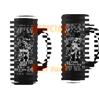 Official Member Of The Wolf Pack Vintage Grunge Halloween Gifts For Wolf Lovers Funny Gifts Coffee Mug | Mazezy