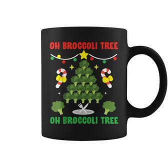 Oh Broccoli Tree Vegetarian Vegan Christmas Coffee Mug - Thegiftio UK