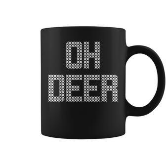 Oh Deer Ugly Christmas Sweater Print Tops Coffee Mug - Monsterry CA