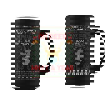 Oh Deer What A Year Quarantine Christmas 2020 Ugly Sweater Coffee Mug | Seseable UK