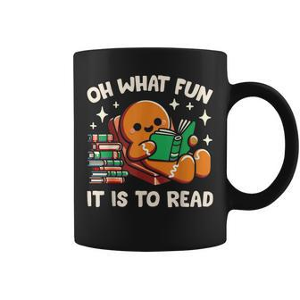 Oh What Fun It Is To Read Christmas Teacher Librarian Books Coffee Mug | Mazezy