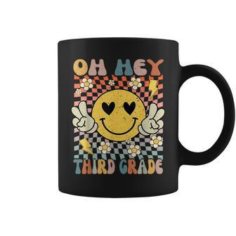 Oh Hey 3Rd Grade Smile Retro Face Back To School Teacher Coffee Mug - Thegiftio UK