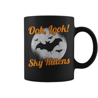 Oh Look Sky Kittens Bat Halloween Bats Halloween Bats Coffee Mug | Mazezy