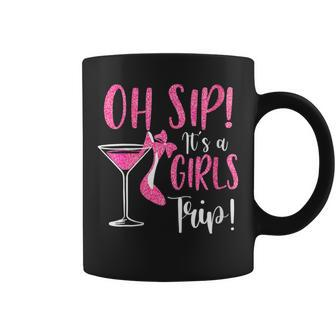Oh Sip It Girls Trip Wine Party Travel High Heel Traveling Coffee Mug - Seseable