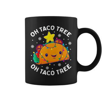 Oh Taco Tree Christmas Cute Xmas Mexican Food Lover Coffee Mug - Seseable