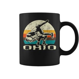 Ohio Wrestling Retro Wrestlers Coffee Mug | Mazezy