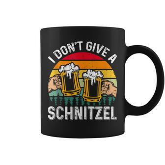 Oktoberfest I Don't Give A Schnitzel Beer Fan German Food Coffee Mug | Mazezy