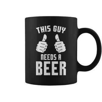 Oktoberfest Guy Needs A Beer Alcohol Drinking Brewery Coffee Mug - Seseable