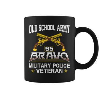 Old School Army 95 Bravo Military Police Veteran T Shirt Coffee Mug - Monsterry DE